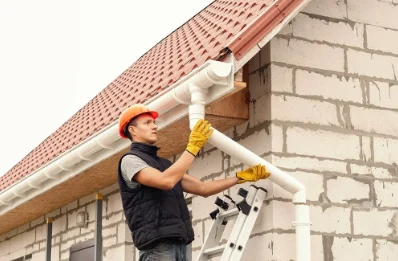 Pose et remplacement de gouttières à Giat